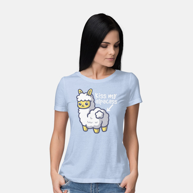 Kiss My Alpacass-Womens-Basic-Tee-NemiMakeit