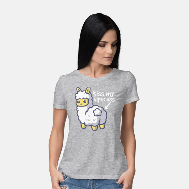 Kiss My Alpacass-Womens-Basic-Tee-NemiMakeit