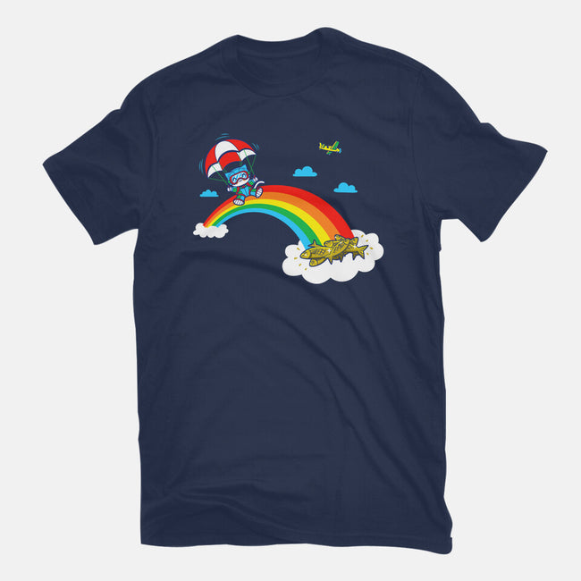 At The End Of The Rainbow-Womens-Fitted-Tee-Boggs Nicolas