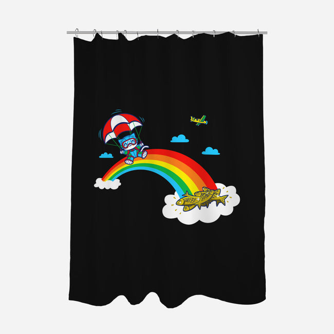 At The End Of The Rainbow-None-Polyester-Shower Curtain-Boggs Nicolas