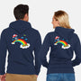 At The End Of The Rainbow-Unisex-Zip-Up-Sweatshirt-Boggs Nicolas