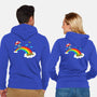 At The End Of The Rainbow-Unisex-Zip-Up-Sweatshirt-Boggs Nicolas