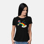 At The End Of The Rainbow-Womens-Basic-Tee-Boggs Nicolas