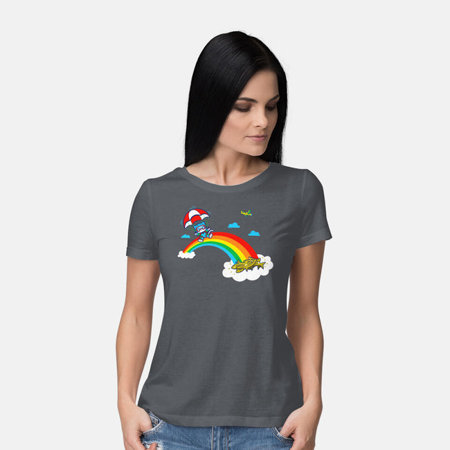 At The End Of The Rainbow-Womens-Basic-Tee-Boggs Nicolas