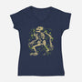 Primate Titan Fossils-Womens-V-Neck-Tee-estudiofitas