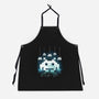 Space Moon Invaders-Unisex-Kitchen-Apron-Vallina84