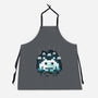 Space Moon Invaders-Unisex-Kitchen-Apron-Vallina84