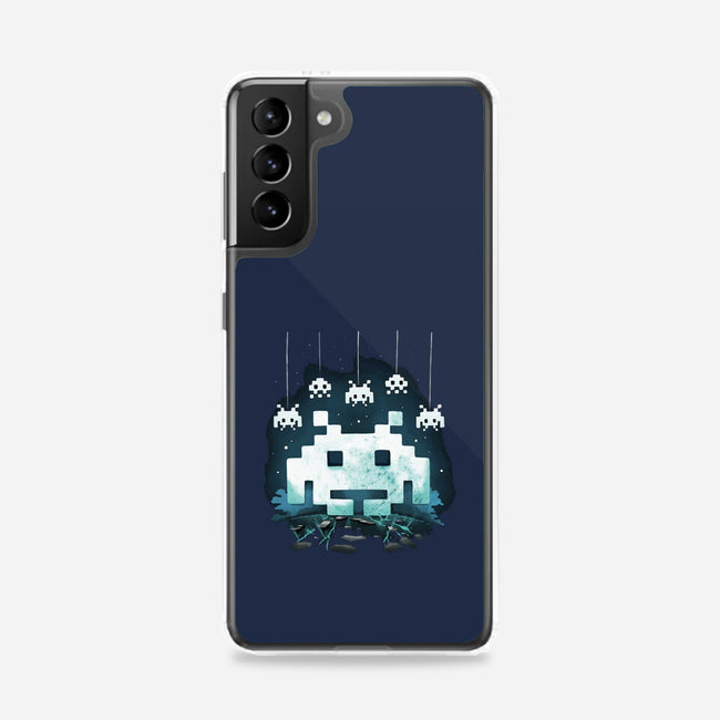 Space Moon Invaders-Samsung-Snap-Phone Case-Vallina84