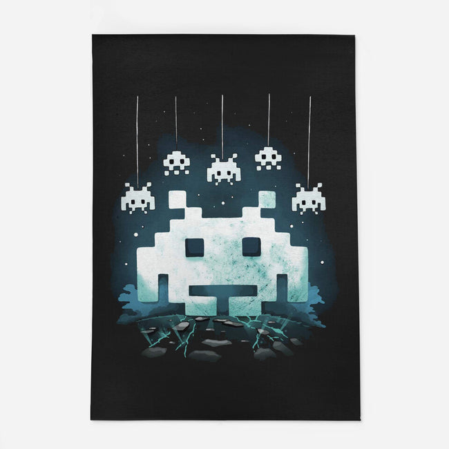 Space Moon Invaders-None-Indoor-Rug-Vallina84