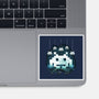 Space Moon Invaders-None-Glossy-Sticker-Vallina84