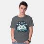 Space Moon Invaders-Mens-Basic-Tee-Vallina84