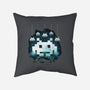 Space Moon Invaders-None-Removable Cover-Throw Pillow-Vallina84