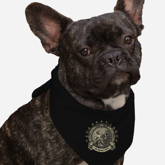 The Broken Heart-Dog-Bandana-Pet Collar-gorillafamstudio