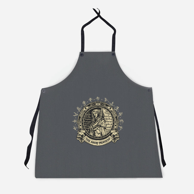 The Angry Princess-Unisex-Kitchen-Apron-gorillafamstudio