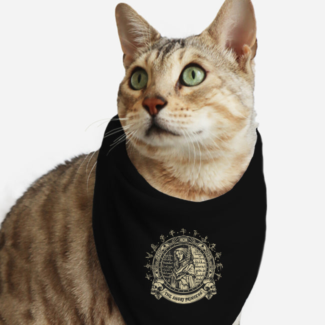 The Angry Princess-Cat-Bandana-Pet Collar-gorillafamstudio