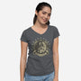 The Angry Princess-Womens-V-Neck-Tee-gorillafamstudio