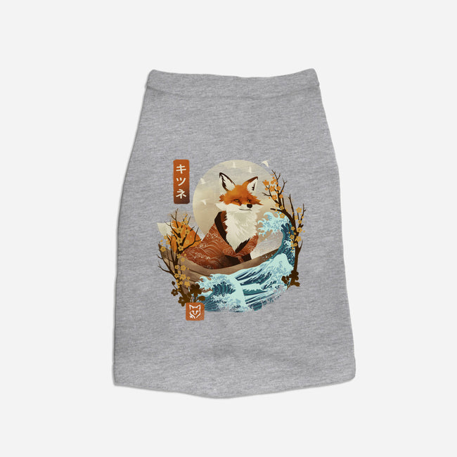 The Great Wave Fox-Cat-Basic-Pet Tank-dandingeroz