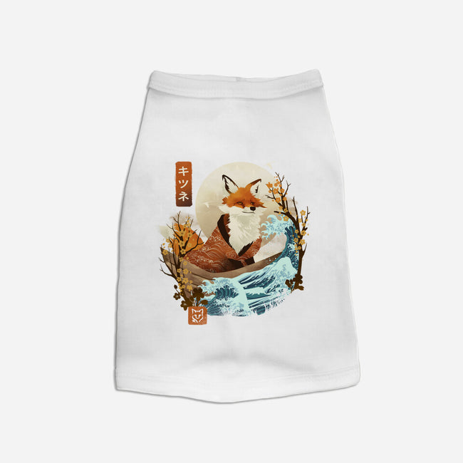 The Great Wave Fox-Cat-Basic-Pet Tank-dandingeroz