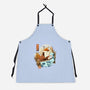 The Great Wave Fox-Unisex-Kitchen-Apron-dandingeroz