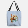 The Great Wave Fox-None-Basic Tote-Bag-dandingeroz