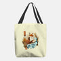 The Great Wave Fox-None-Basic Tote-Bag-dandingeroz