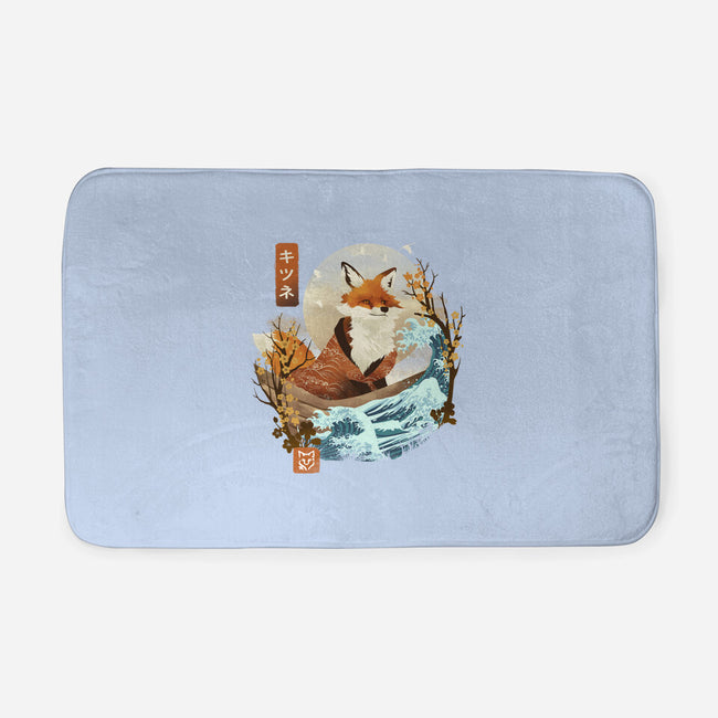 The Great Wave Fox-None-Memory Foam-Bath Mat-dandingeroz