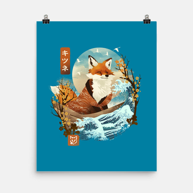 The Great Wave Fox-None-Matte-Poster-dandingeroz