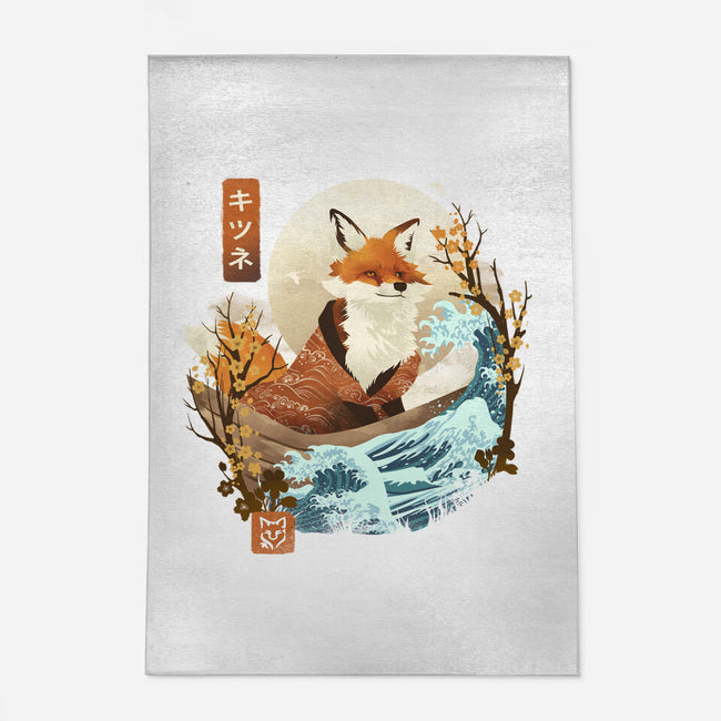 The Great Wave Fox-None-Indoor-Rug-dandingeroz