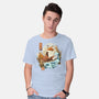 The Great Wave Fox-Mens-Basic-Tee-dandingeroz