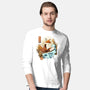 The Great Wave Fox-Mens-Long Sleeved-Tee-dandingeroz