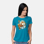 The Great Wave Fox-Womens-Basic-Tee-dandingeroz