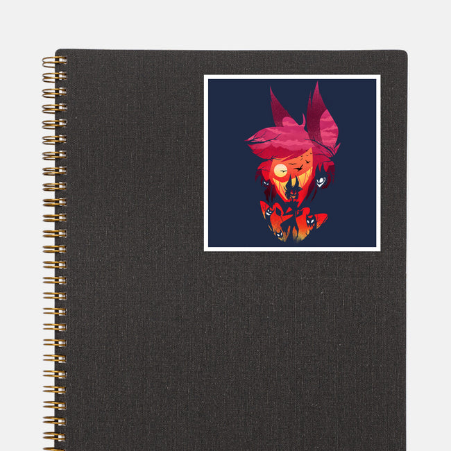 Alastor Sunset-None-Glossy-Sticker-dandingeroz