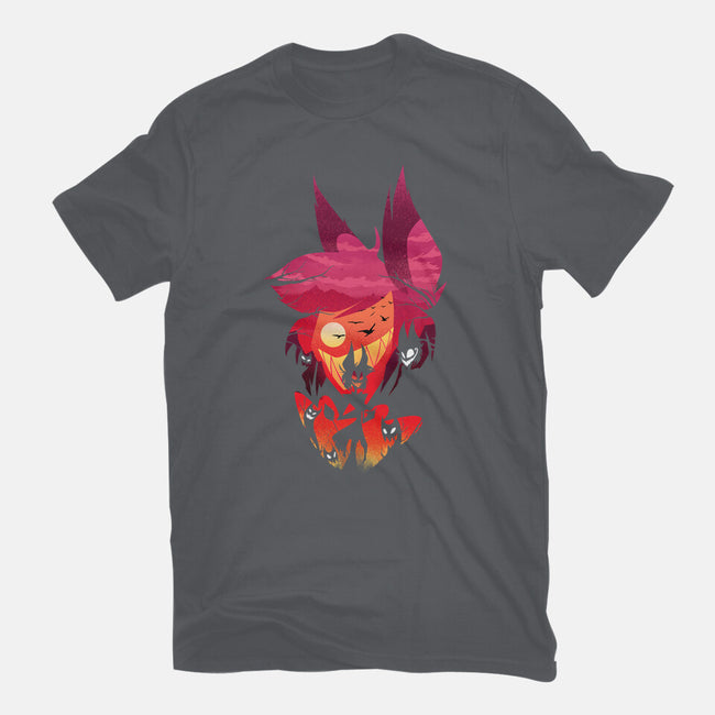 Alastor Sunset-Unisex-Basic-Tee-dandingeroz