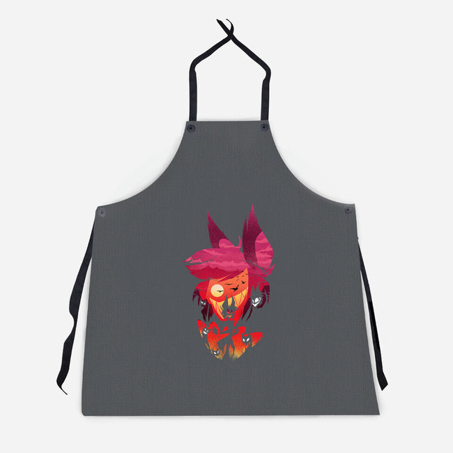 Alastor Sunset-Unisex-Kitchen-Apron-dandingeroz