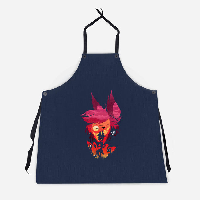 Alastor Sunset-Unisex-Kitchen-Apron-dandingeroz