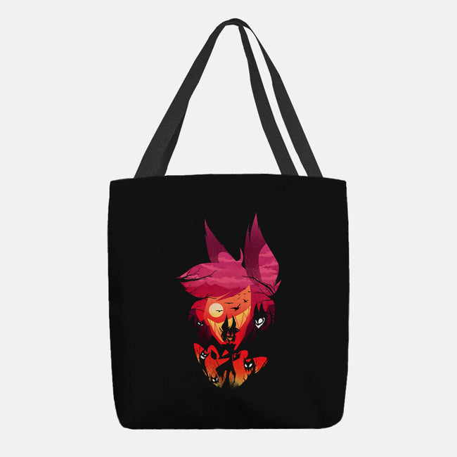 Alastor Sunset-None-Basic Tote-Bag-dandingeroz