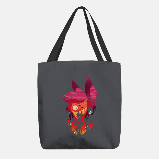 Alastor Sunset-None-Basic Tote-Bag-dandingeroz