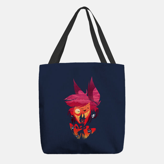 Alastor Sunset-None-Basic Tote-Bag-dandingeroz