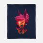 Alastor Sunset-None-Fleece-Blanket-dandingeroz