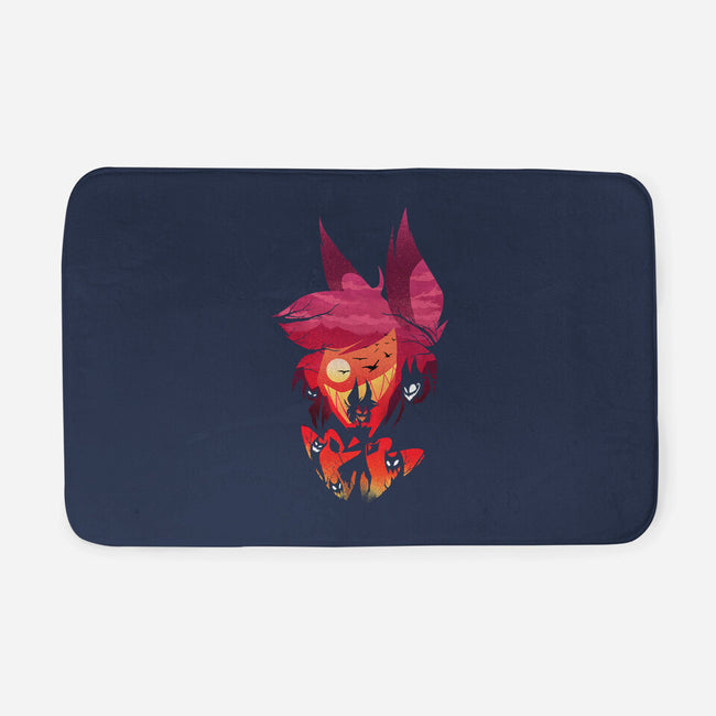 Alastor Sunset-None-Memory Foam-Bath Mat-dandingeroz