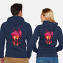 Alastor Sunset-Unisex-Zip-Up-Sweatshirt-dandingeroz