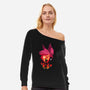 Alastor Sunset-Womens-Off Shoulder-Sweatshirt-dandingeroz