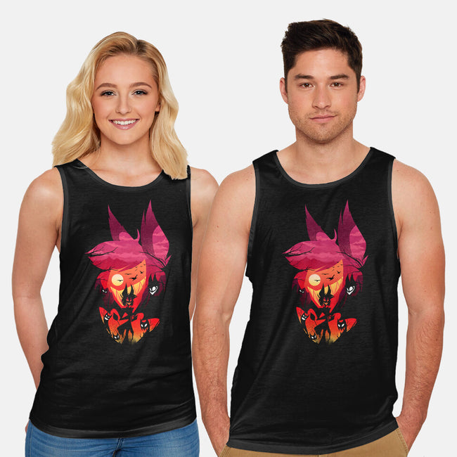 Alastor Sunset-Unisex-Basic-Tank-dandingeroz