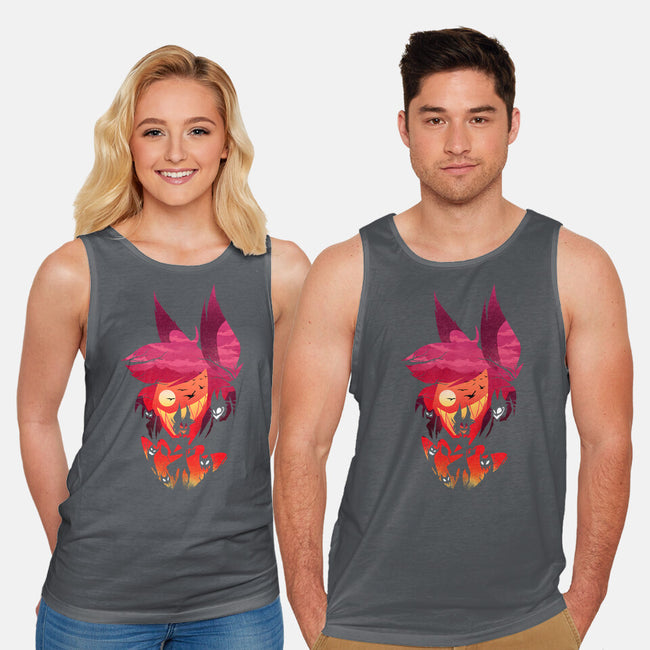 Alastor Sunset-Unisex-Basic-Tank-dandingeroz