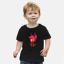 Alastor Sunset-Baby-Basic-Tee-dandingeroz