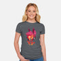 Alastor Sunset-Womens-Fitted-Tee-dandingeroz