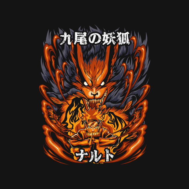 The Ninja Of The Nine Tails-Mens-Heavyweight-Tee-Diego Oliver