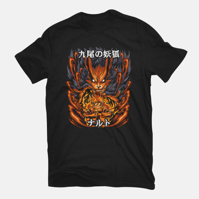 The Ninja Of The Nine Tails-Womens-Basic-Tee-Diego Oliver