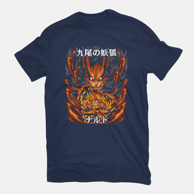 The Ninja Of The Nine Tails-Womens-Basic-Tee-Diego Oliver