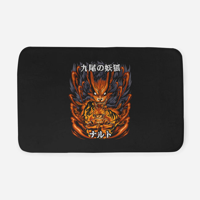 The Ninja Of The Nine Tails-None-Memory Foam-Bath Mat-Diego Oliver